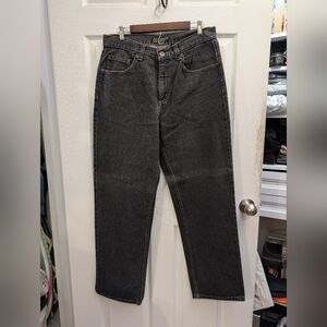 Anchor Blue Black Straight Jeans Size 34x32